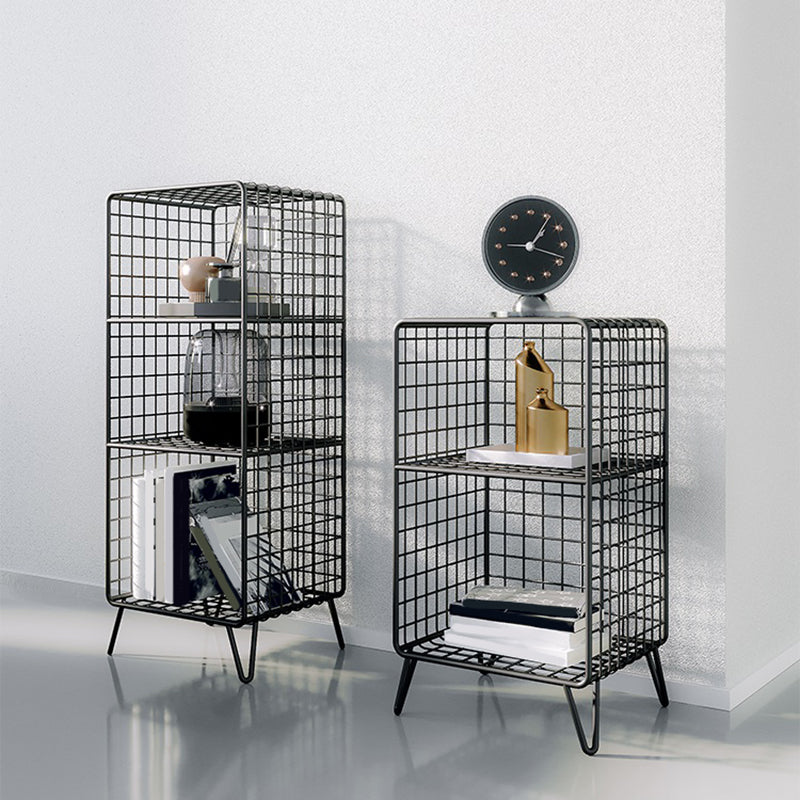 Glam Shelf Bookcase Metal Closed Back Book Shelf for Home Office