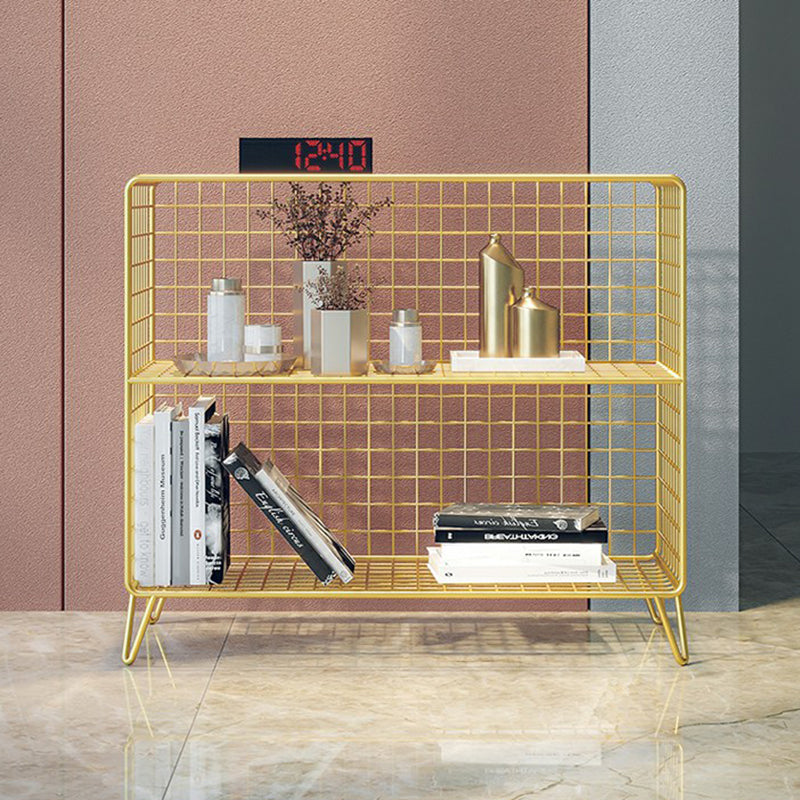 Glam Shelf Bookcase Metal Closed Back Book Shelf for Home Office