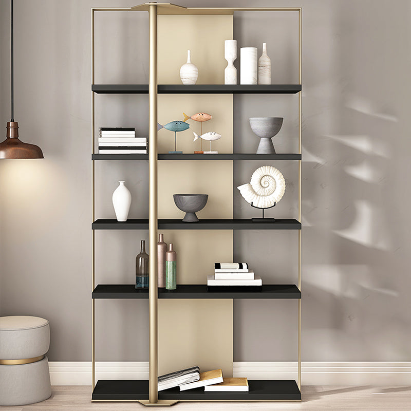 Glam Open Back Shelf Bookcase Metal Book Shelf for Study Room