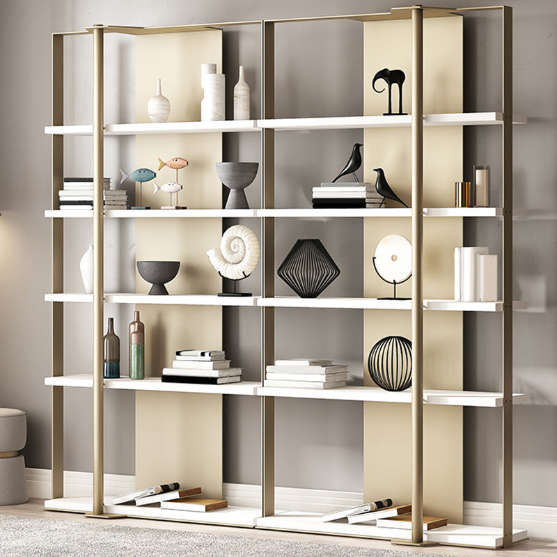 Glam Open Back Shelf Bookcase Metal Book Shelf for Study Room