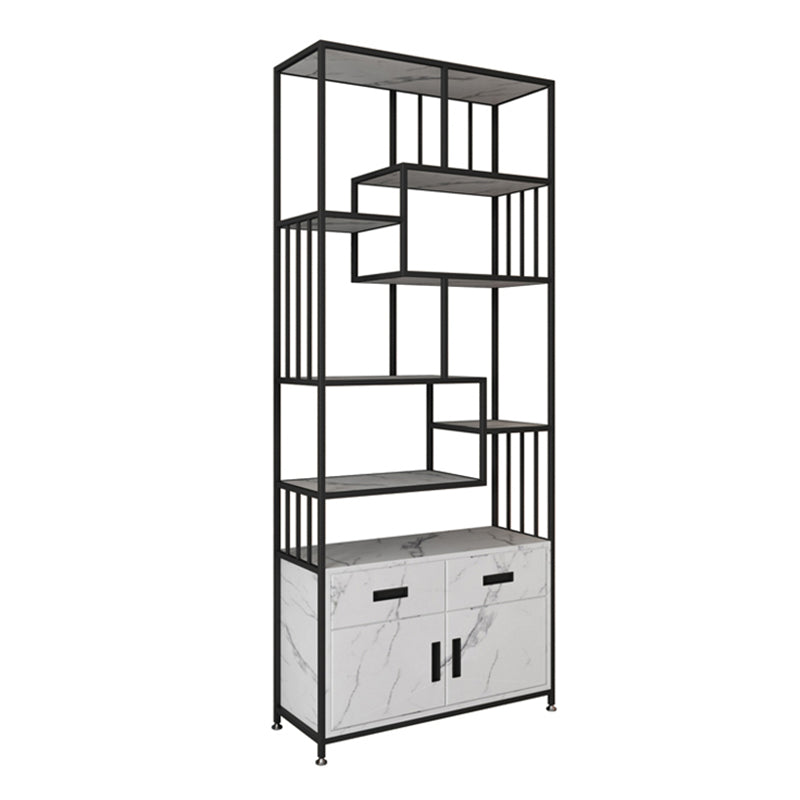 Glam Shelf Bookcase Open Back Metal Book Shelf for Study Room