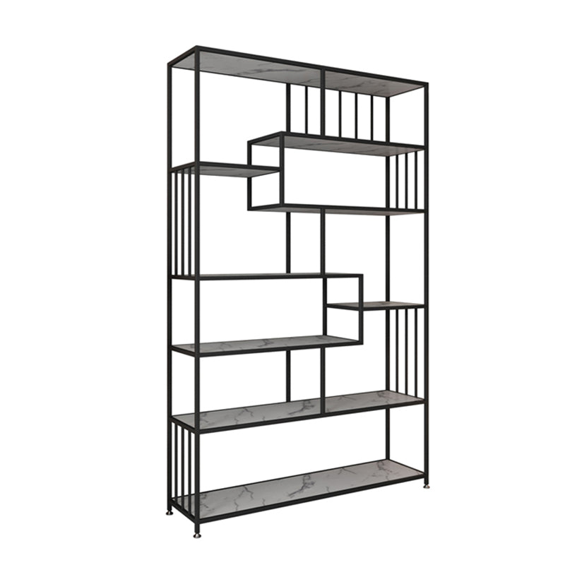 Glam Shelf Bookcase Open Back Metal Book Shelf for Study Room