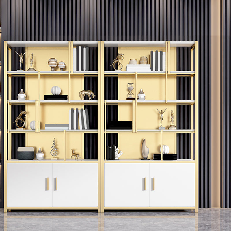 Glam Open Back Shelf Bookcase Metal Book Shelf for Home Office