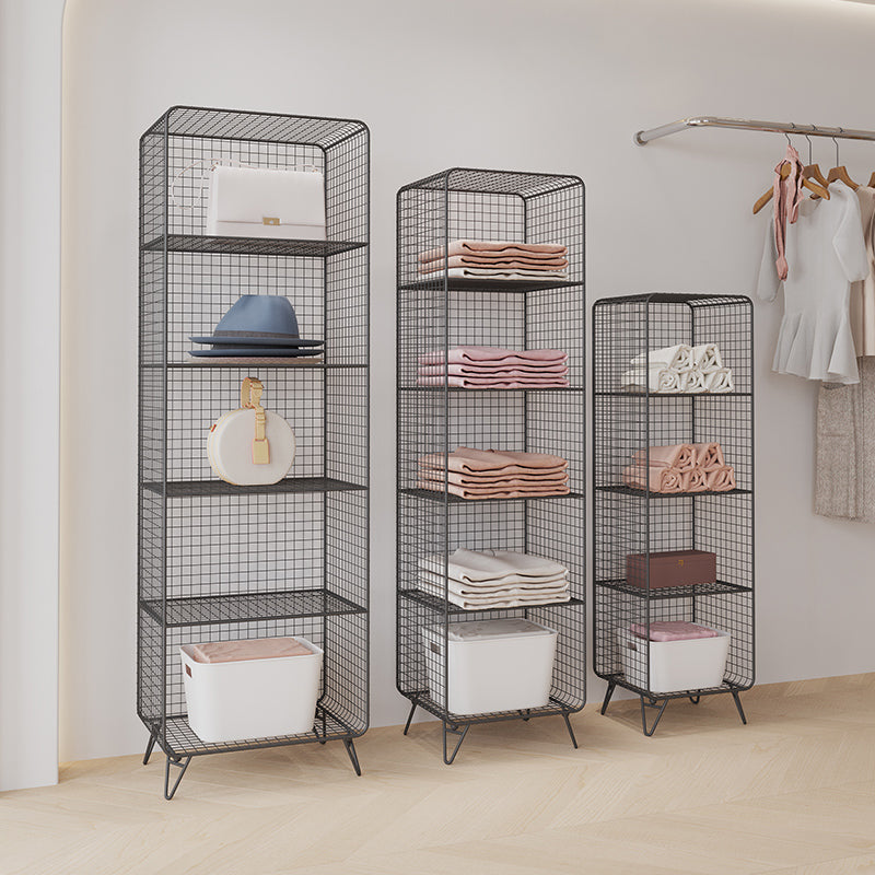 Glam Shelf Bookcase Closed Back Metal Book Shelf for Home Office