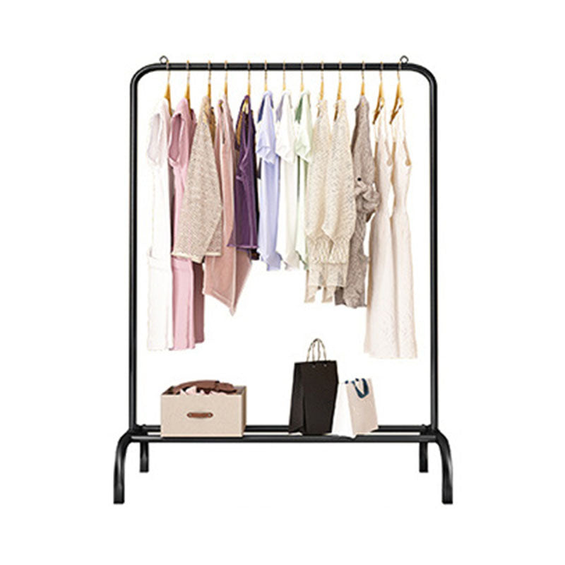 Modern Coat Rack Free Standing Solid Color Coat Rack with Storage Shelving