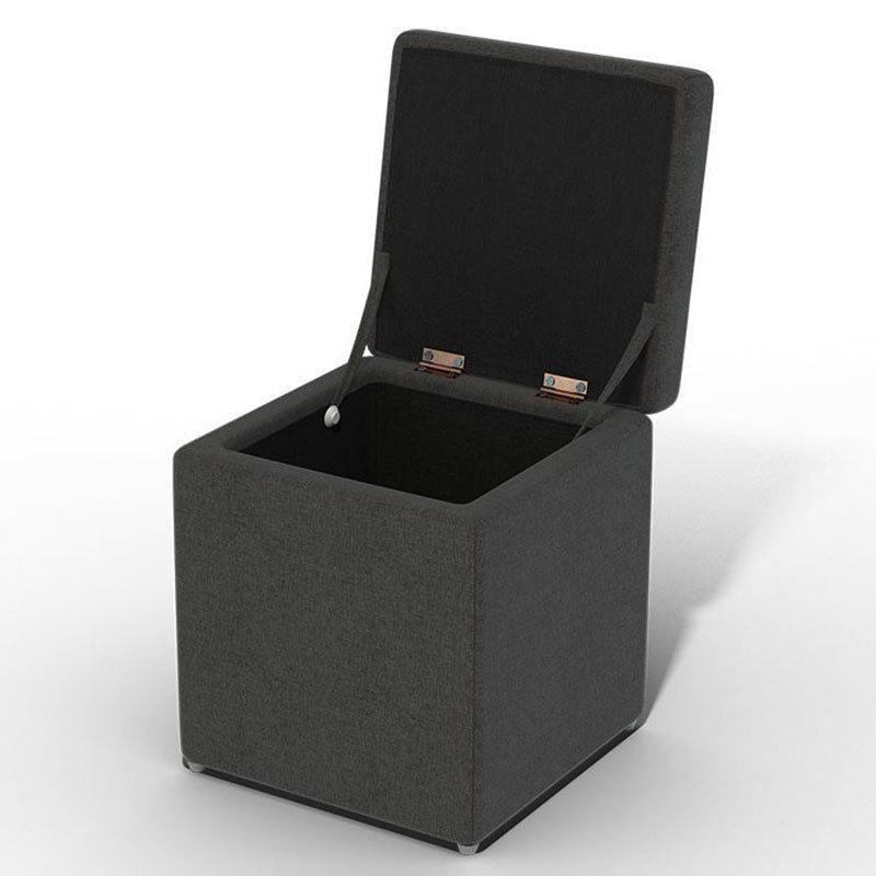 Solid Color Fabric Standard Stool Modern Style Simple Household Footstool