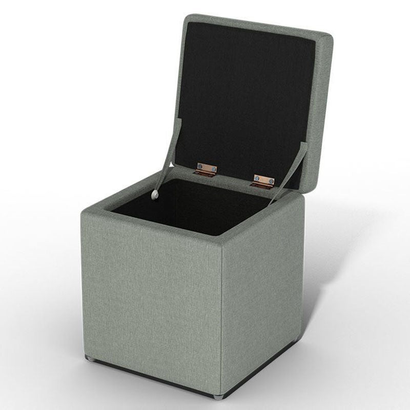 Solid Color Fabric Standard Stool Modern Style Simple Household Footstool