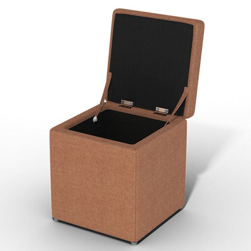 Solid Color Fabric Standard Stool Modern Style Simple Household Footstool