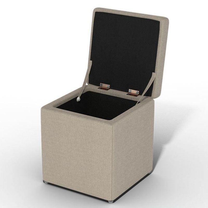 Solid Color Fabric Standard Stool Modern Style Simple Household Footstool