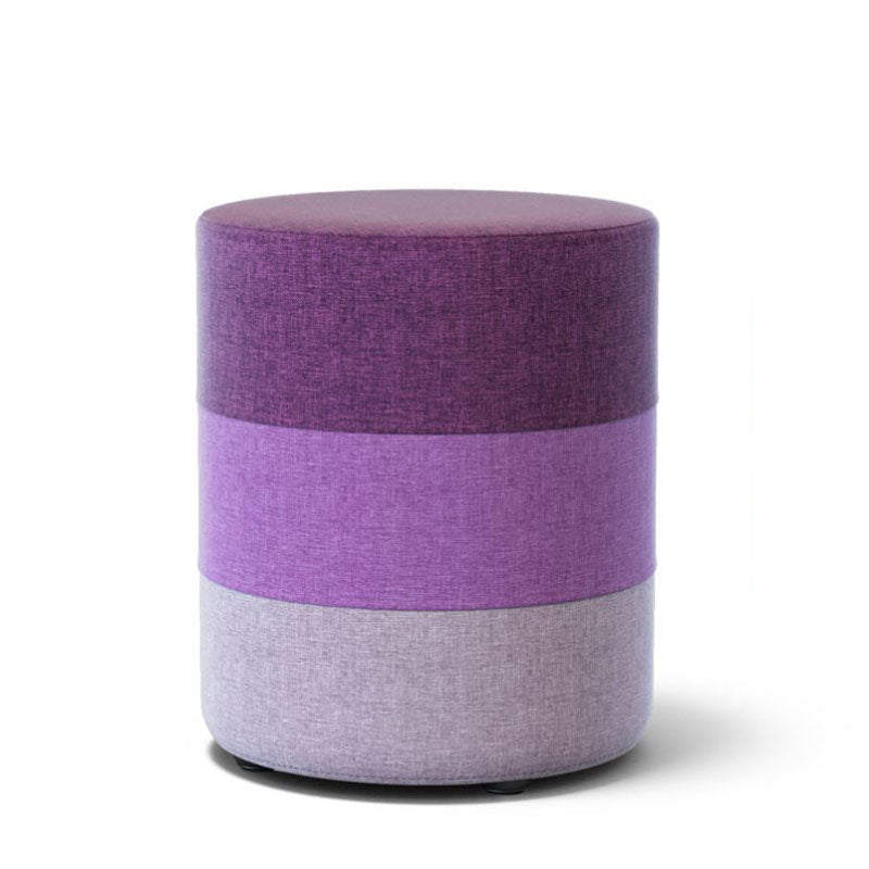 Solid Color Fabric Standard Stool Modern Style Simple Household Footstool