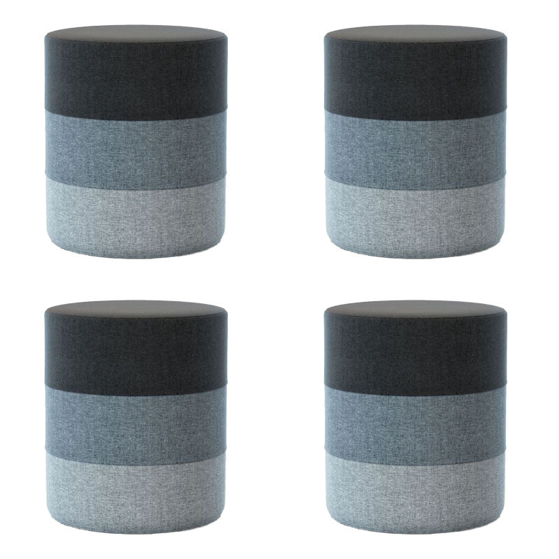 Solid Color Fabric Standard Stool Modern Style Simple Household Footstool