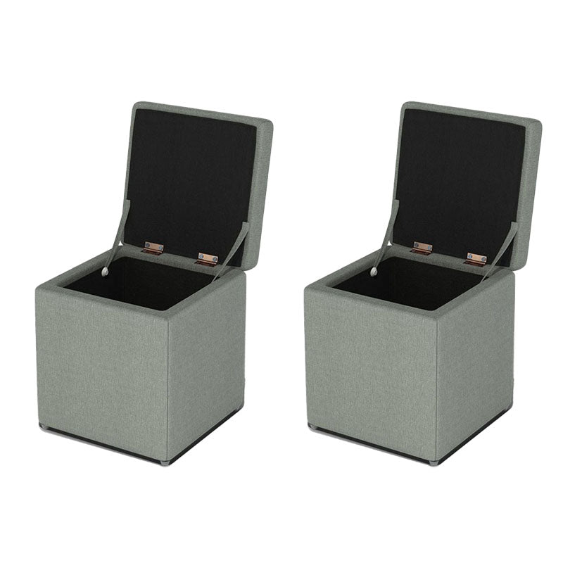 Solid Color Fabric Standard Stool Modern Style Simple Household Footstool