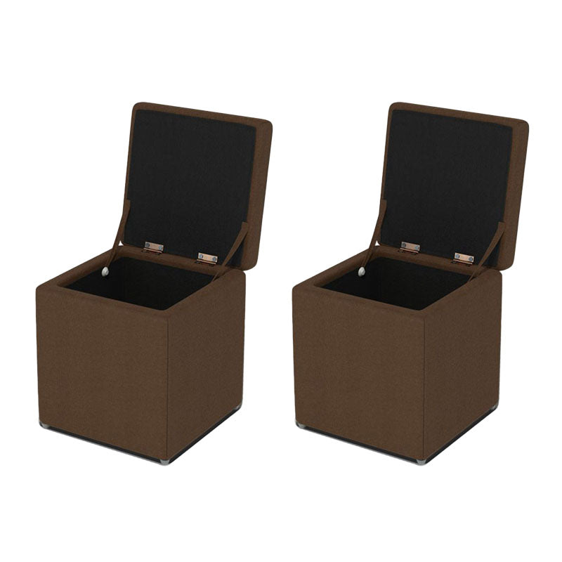 Solid Color Fabric Standard Stool Modern Style Simple Household Footstool