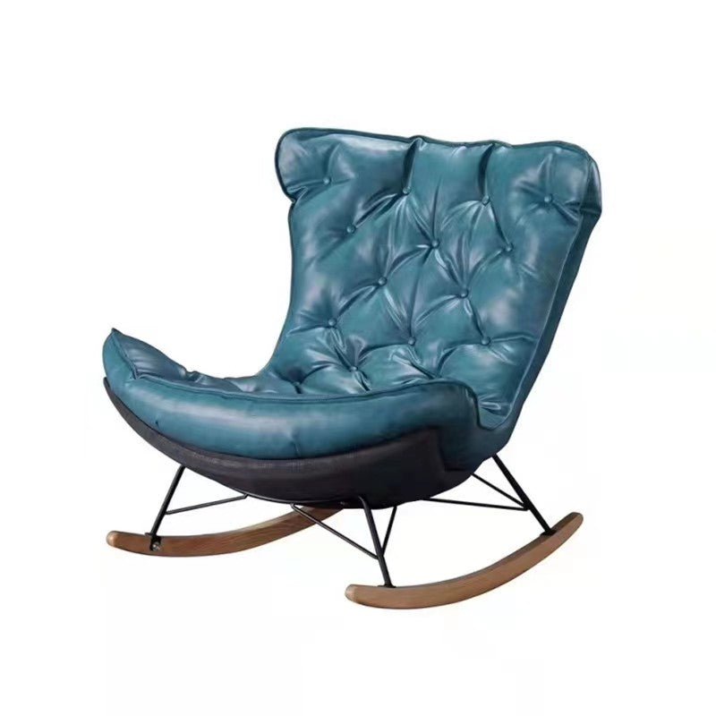 Modern Style Single Rocking Chair Indoor Sofa Rocking Chair with Cushion