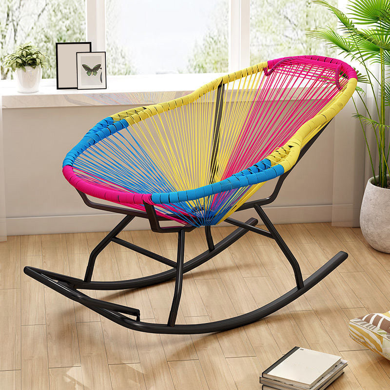 Contemporary Rattan Rocking Chair Outdoor Rocking Chair for Break