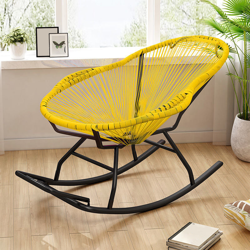 Contemporary Rattan Rocking Chair Outdoor Rocking Chair for Break