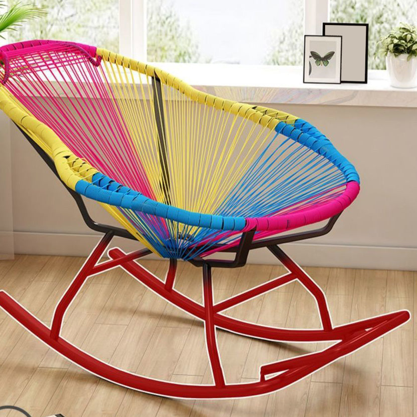 Contemporary Rattan Rocking Chair Outdoor Rocking Chair for Break