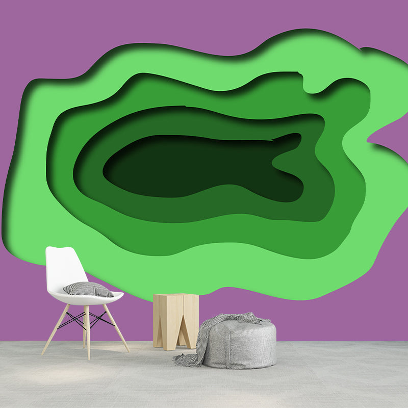 Environment Friendly Abstract Style Mural Wallpaper Illustration Indoor Wall Mural