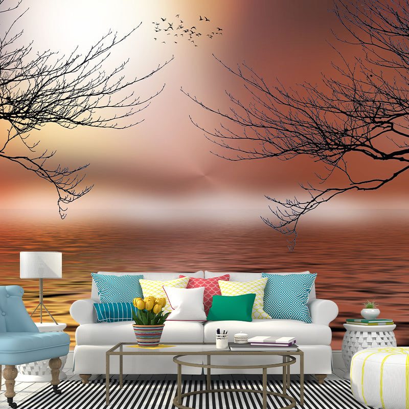 Mildew Resistant Dreamland Mural Illustration Sitting Room Wall Mural