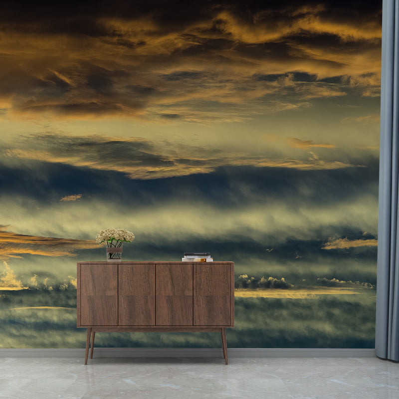Sky Photography Mural Mildew Resistant Wallpaper Sleeping Room Wall Mural