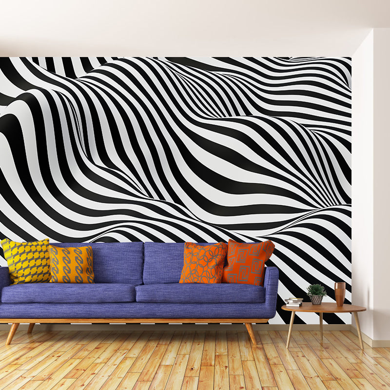 Illustration Mildew Resistant Mural Wallpaper Psychedelic Background Indoor Wall Mural
