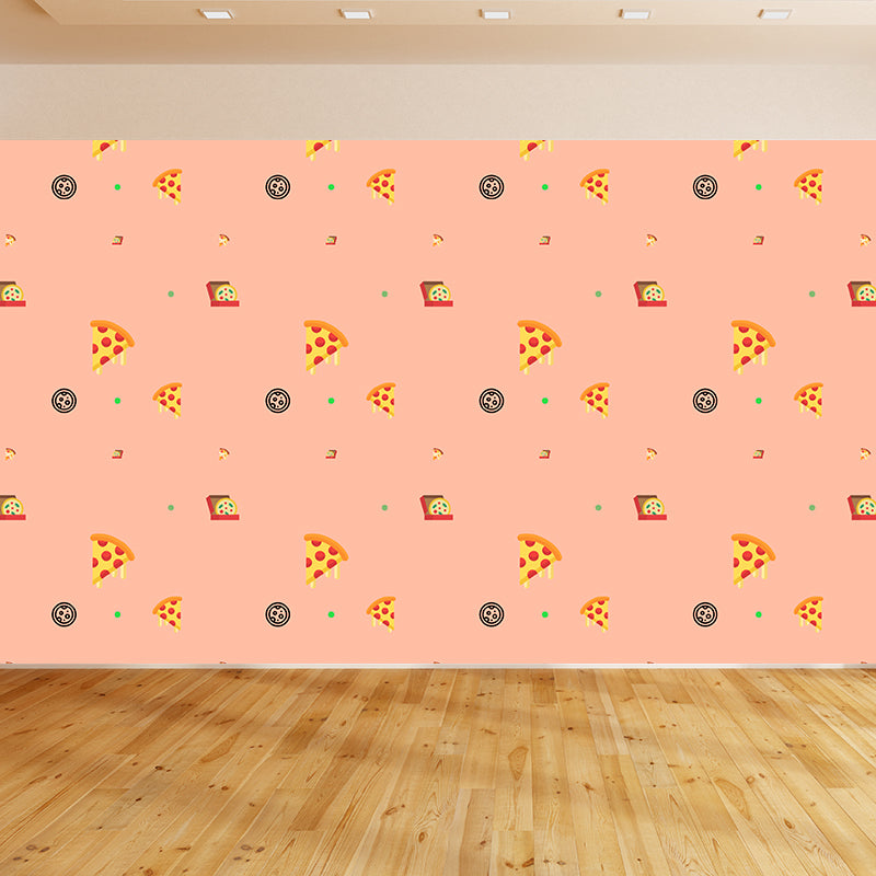 Food Pattern Wallpaper Environment Friendly Mildew Resistant Indoor Wall Mural