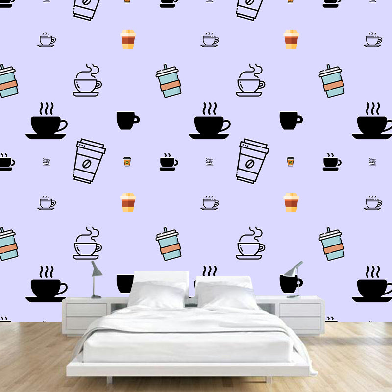 Food Pattern Wallpaper Environment Friendly Mildew Resistant Indoor Wall Mural