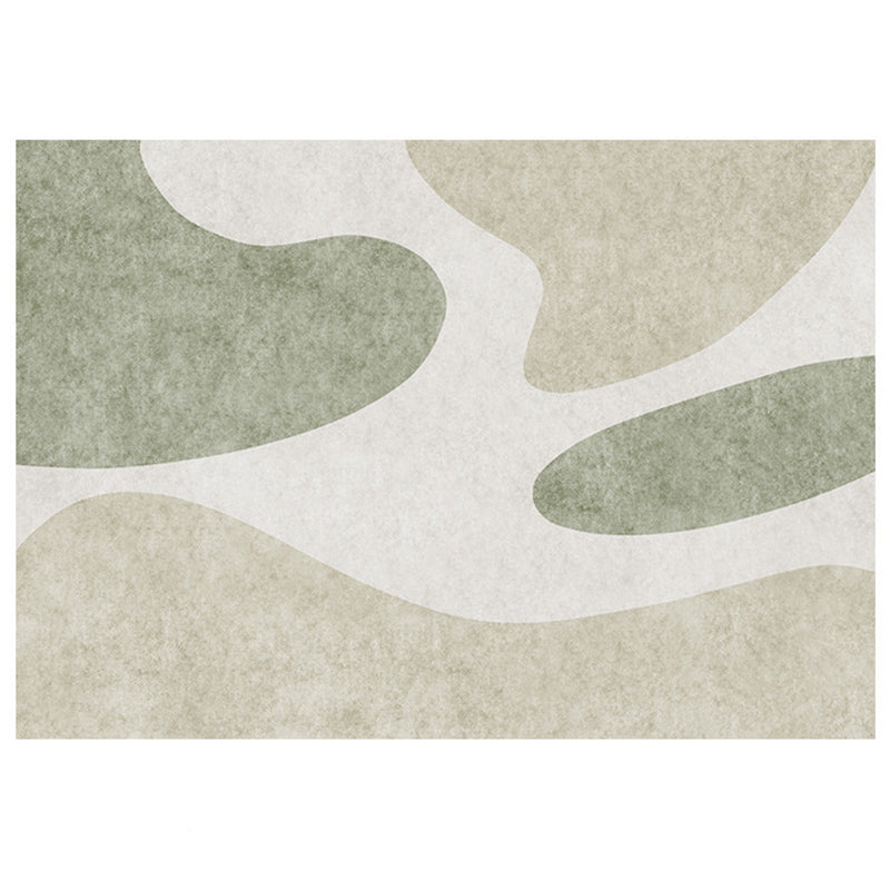 Light Green Color Lump Carpet Modern Polyester Carpet Washable Carpet for Drawing Room