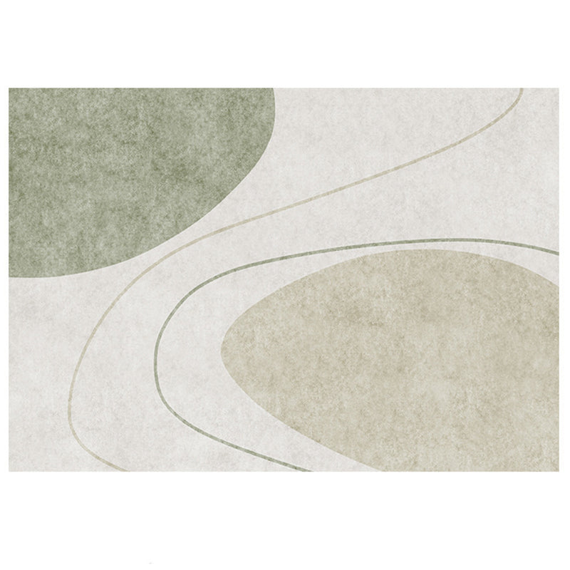 Light Green Color Lump Carpet Modern Polyester Carpet Washable Carpet for Drawing Room