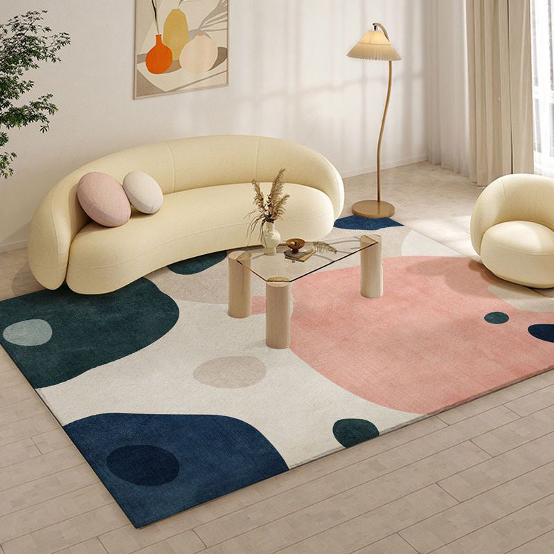 Beige Modern Area Carpet Color Piece Carpet Stain Resistant Carpet for Home Decor