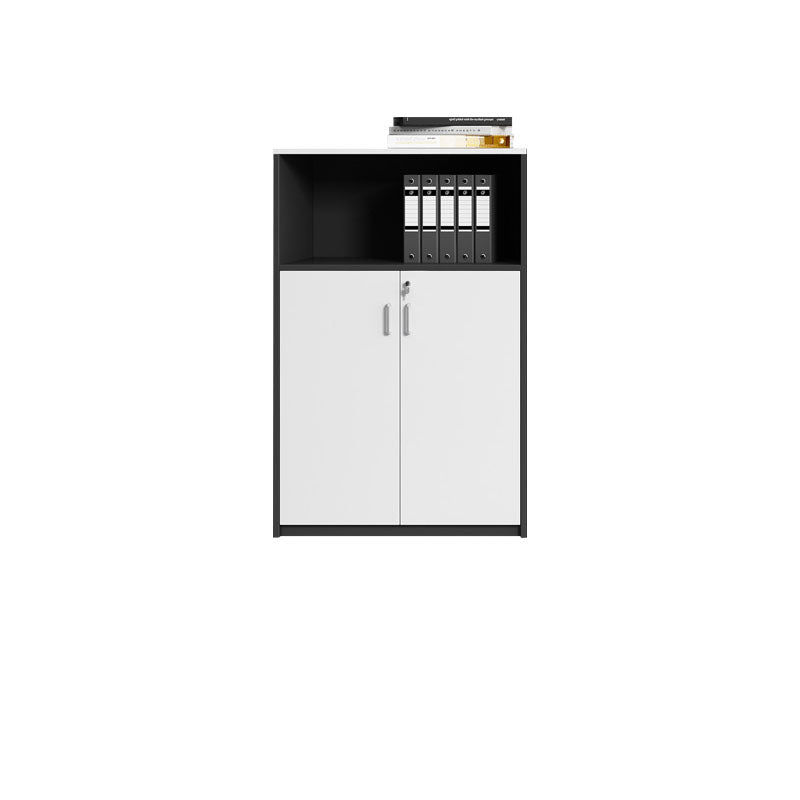 Nordic Style File Cabinet Wood Vertical File Cabinet with Locking Storage