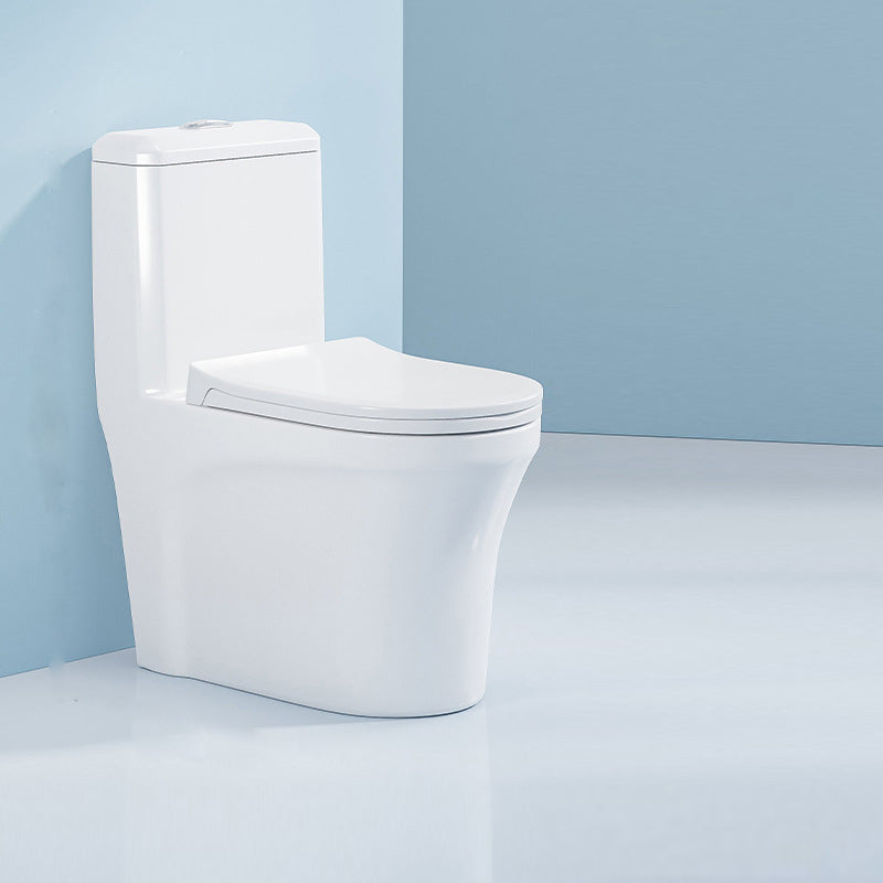 Modern White Ceramic Flush Toilet Floor Mounted Urine Toilet for Washroom