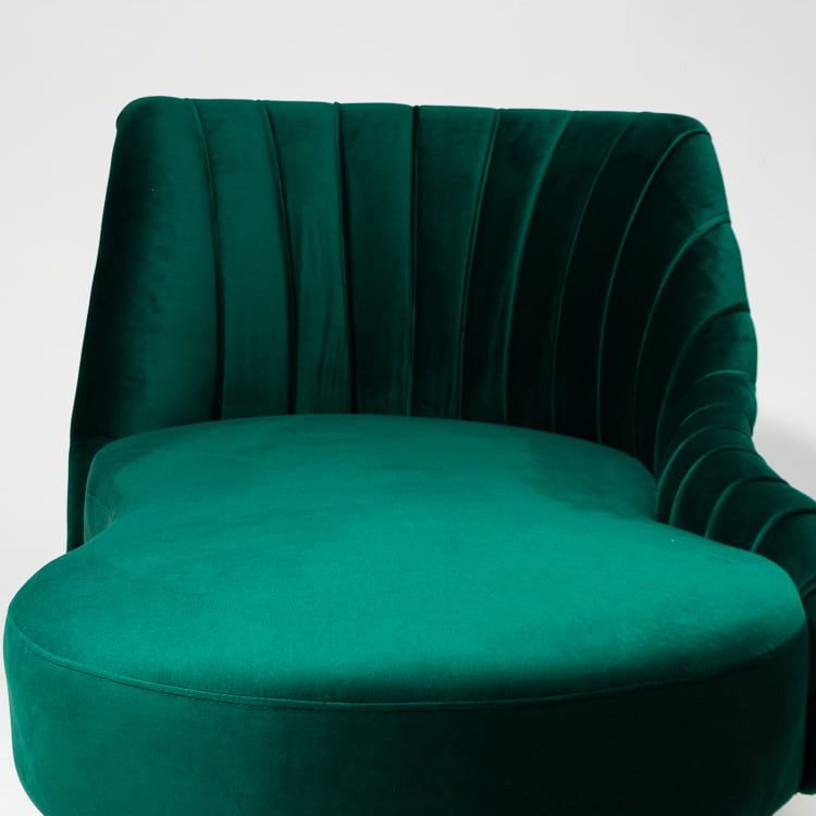 Living Room Rolled Arms Chaise Lounge Modern Velvet Chaise with Upholster