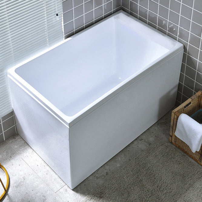 Freestanding Acrylic Bath Soaking White Modern Modern Center Bathtub
