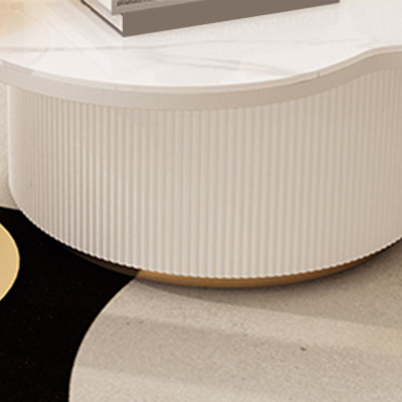 Contemporary Coffee Table Pedestal Slate Coffee Cocktail Table