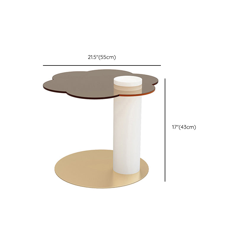 Contemporary Coffee Table Pedestal Slate Coffee Cocktail Table
