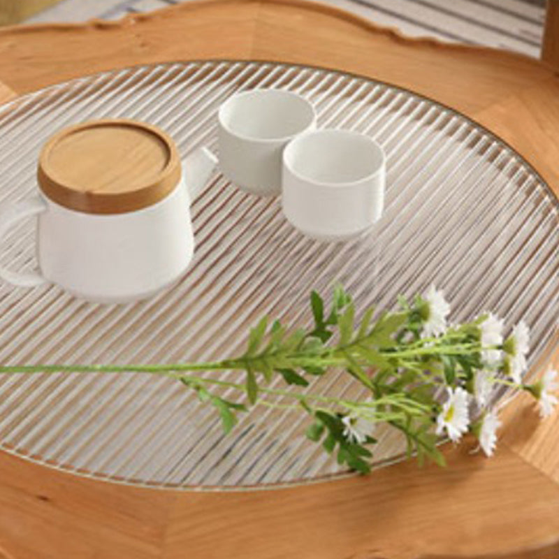 4 Legs Coffee Table No Distressing Solid Wood Coffee Table with Shelf