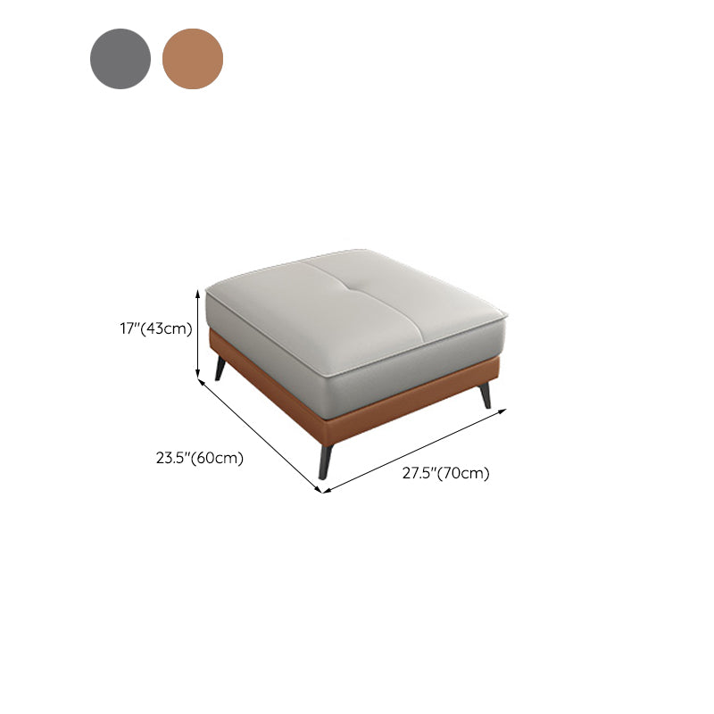 35.43" Wide Contemporary Sofa Faux Leather with Pillow Top Arm Cushions Sofa