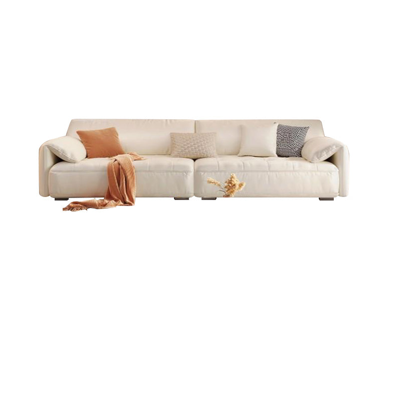 Pillow Top Arm Sectional Sofa in Solid Wood with Cushion Back