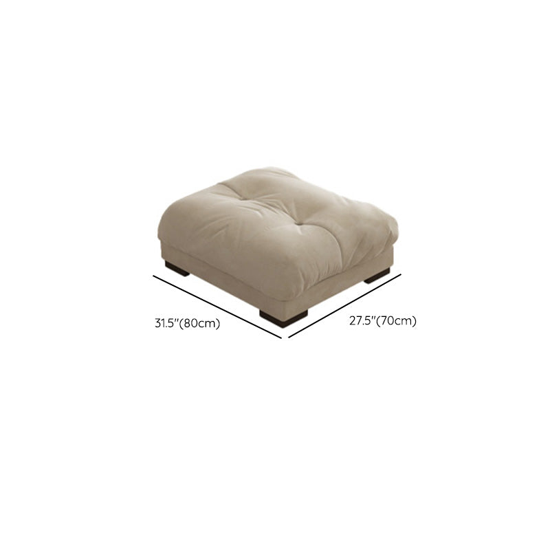 Modern Off-White Fabric Sofa Pillow Top Arm Reclining Loveseat for Bonus Room