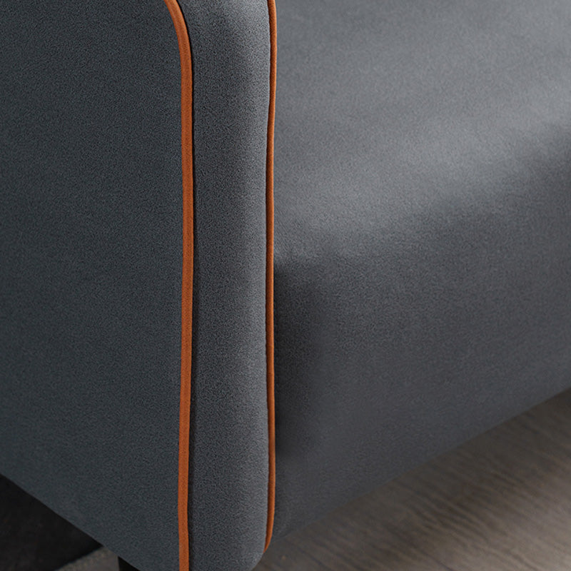 Contemporary Style Square Arm Sofa Living Room Fabric Seating
