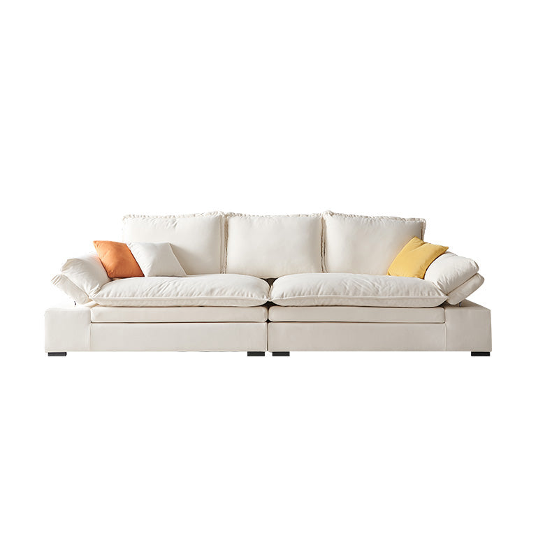 Contemporary Pillow Top Arm Reclining Loveseat Velvet Settee