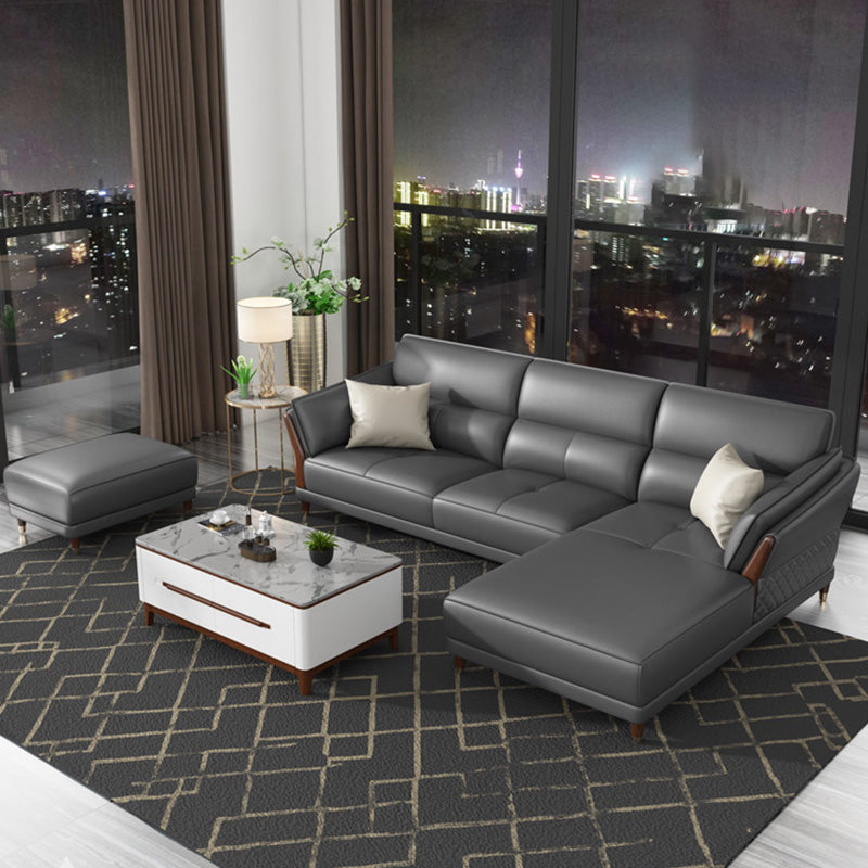 Contemporary Sectional Sofa Pillow Top Arm Sofa for Living Room