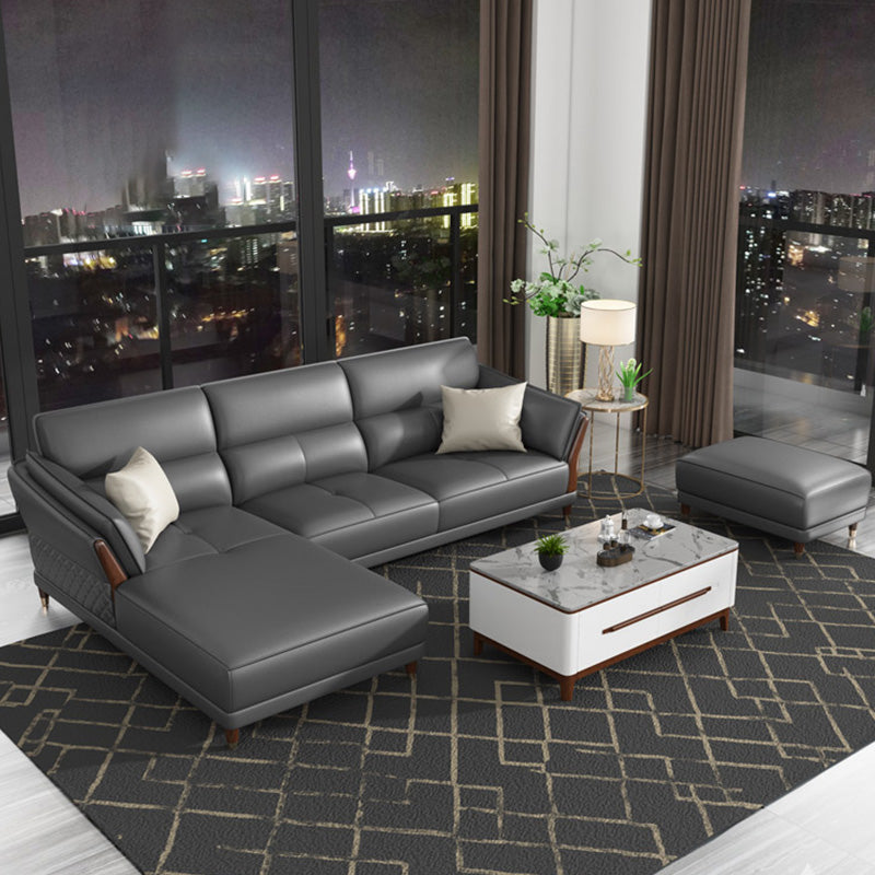 Contemporary Sectional Sofa Pillow Top Arm Sofa for Living Room