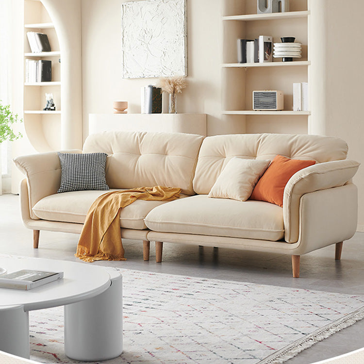 Modern Faux Leather Sofa Bed Pillow Top Arm Sofa for Living Room