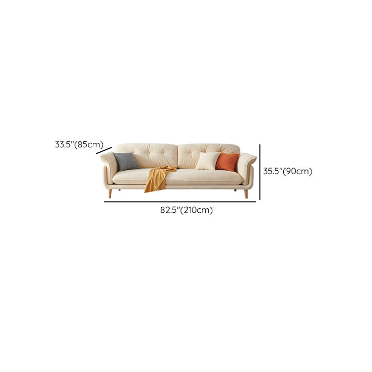 Modern Faux Leather Sofa Bed Pillow Top Arm Sofa for Living Room