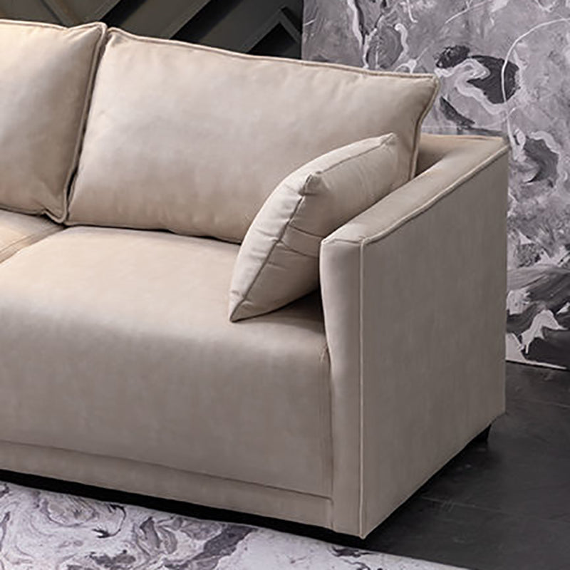 Loose Back 29.5" H Seating Square Arm Contemporary Sofa for Living Room