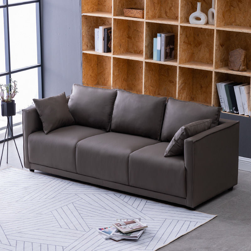 Loose Back 29.5" H Seating Square Arm Contemporary Sofa for Living Room