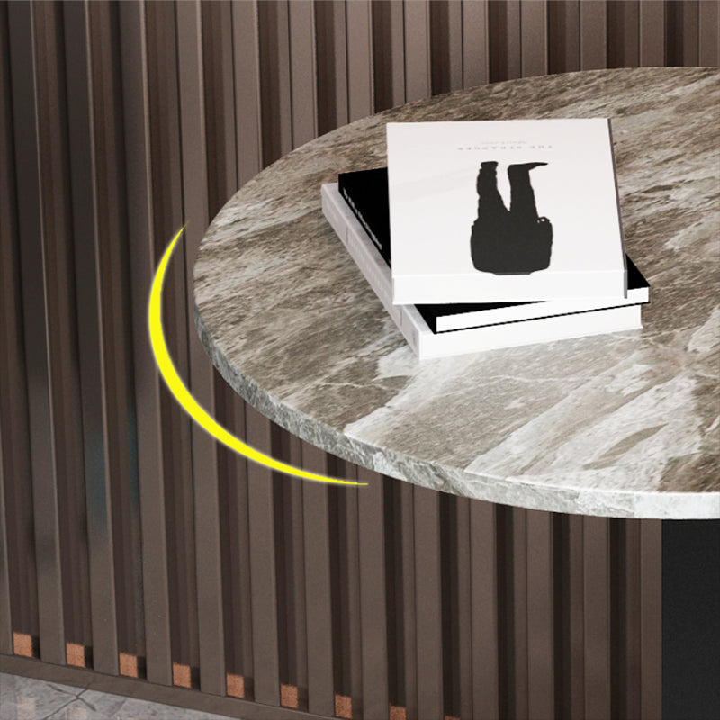 Contemporary Metal Corner Table Pedestal Round Living Room Sofa Side Accent Table