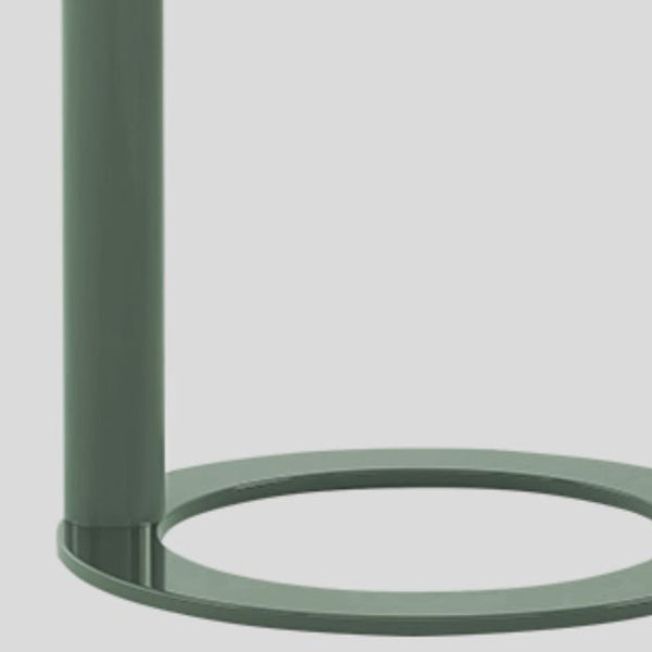 Round C-shape Side Table Modern Metal Sofa Side Accent Table